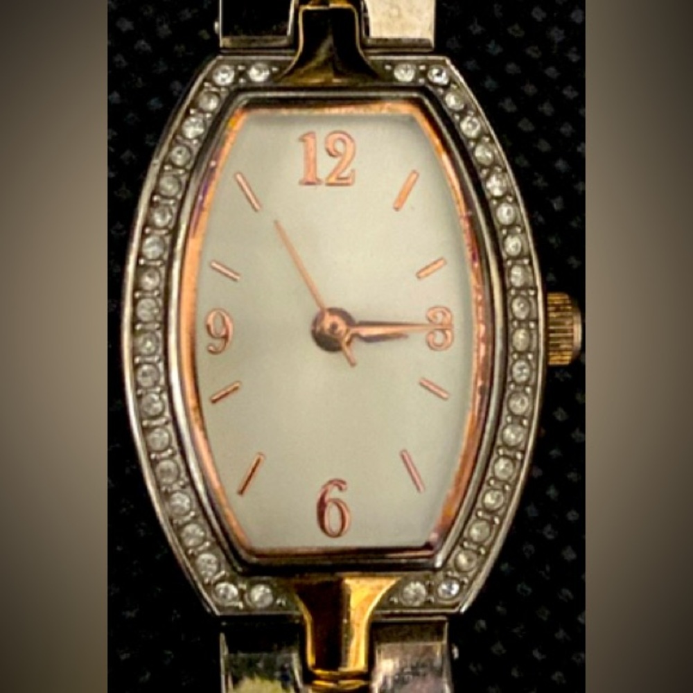 Vintage Allude Quartz Ladies stainless steel Watch with rhinestone